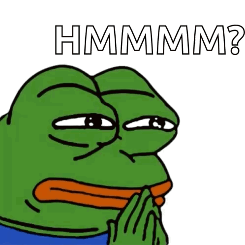 Thinking Pepe GIF