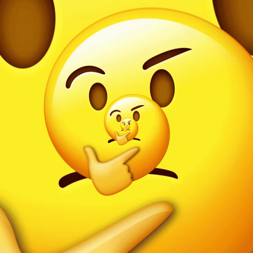 Thinking Thinking Emoji GIF