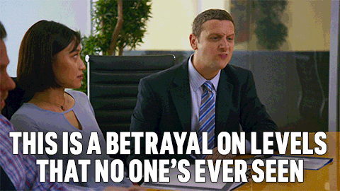 This Is A Betrayal On Levels That No Ones Ever Seen I Think You Should Leave With Tim Robinson GIF
