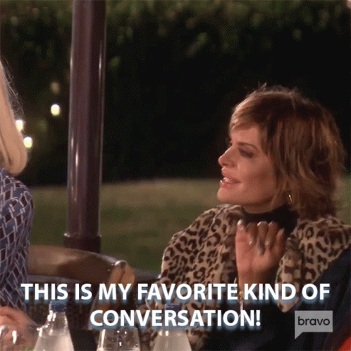 This Is My Favorite Kind Of Conversation Lisa Rinna GIF