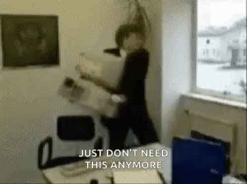 Throw Computer Mad GIF