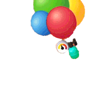 Time Balloon Uno Sticker