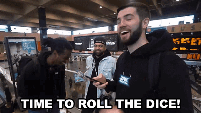 Time To Roll The Dice Take A Chance GIF