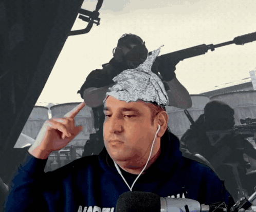 Tin Foil Hat Conspiracy GIF