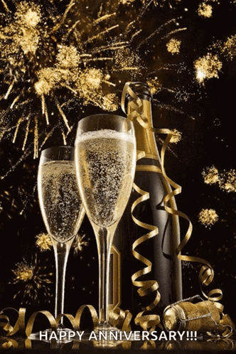 Toast Champagne Glasses GIF