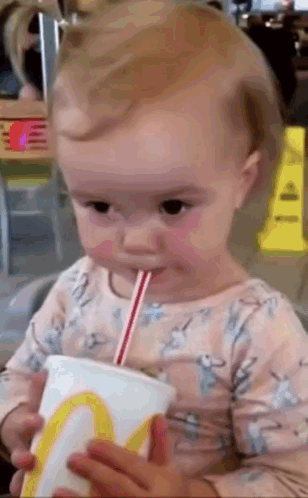 Toddler Drinks GIF