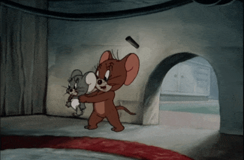 Tom And Jerry Babysitting GIF