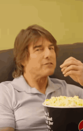 Tom Cruise Popcorn GIF