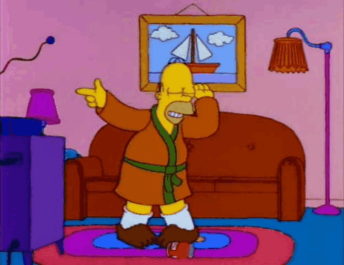 Touchdown Homer Simpson GIF