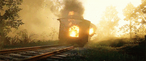 Train Wreck Crash GIF