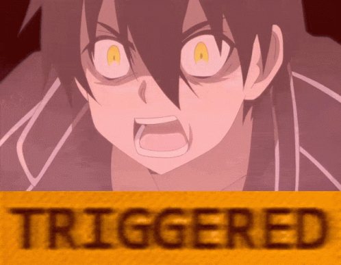 Triggered Anime Kirito GIF