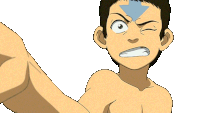 Twitching Eye Aang Sticker