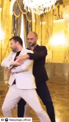 Two Guys Dancing Bachata Bachata Styling GIF