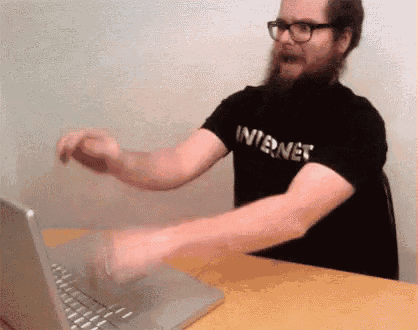 Typing Fast GIF