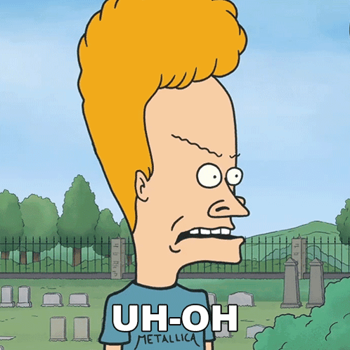 Uh-oh Beavis GIF