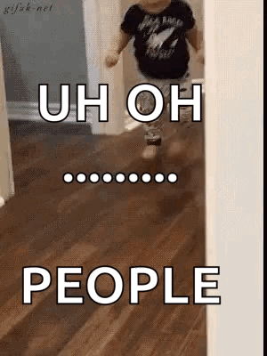 Uh Oh Run Away GIF
