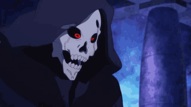 死神　目が泳ぐ　頭がおかしい GIF