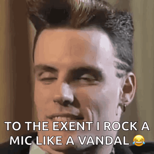 Vanilla Ice Eyebrow GIF