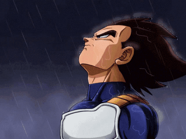 Vegeta Laser Eyes Bitcoin GIF