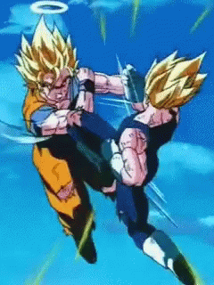 Vegeta Super Saiyan Fight GIF