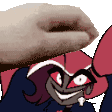 Velvette Head Pat Sticker
