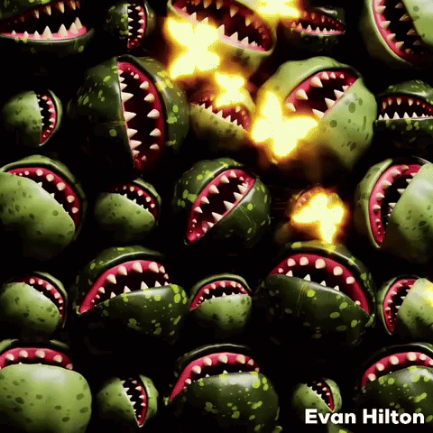 Venus Fly Trap Butterflies GIF