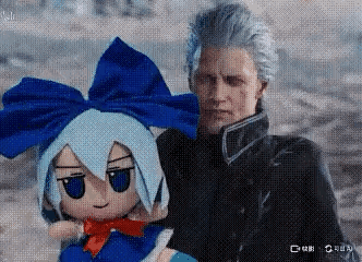 Vergil Hugging GIF
