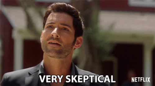 Very Skeptical Tom Ellis GIF