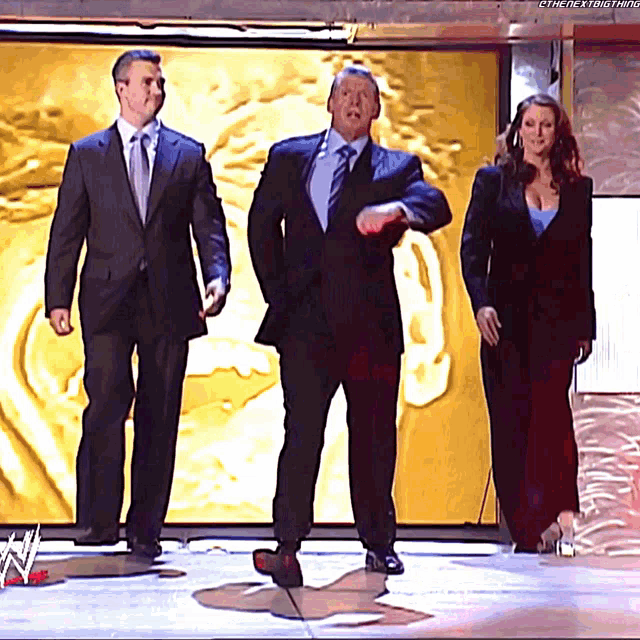 Vince Mc Mahon Shane Mc Mahon GIF
