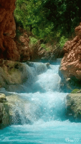 Waterfall Nature GIF