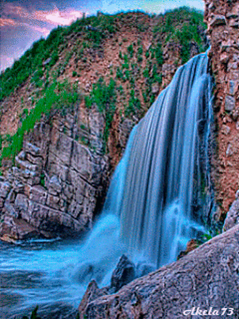 Waterfall Nature GIF