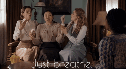 Wcth Hearties Just Breathe Fiona Mei Faith Season11 Take A Deep Breath Relax Going To Be Ok GIF