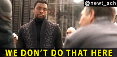 We Dont Do That Here Chadwick Boseman GIF