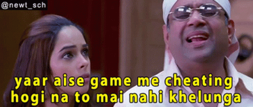 Welcome Yaar Aise Game Me Cheating Hogi Na To Mai Nahi Khelunga GIF