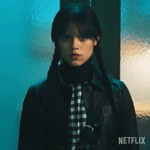 What Do You Want Wednesday Addams GIF