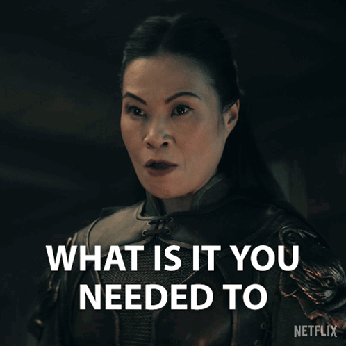 What Is It You Needed To Tell Him General Sung GIF