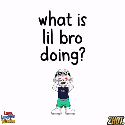 What Is Lil Bro Doing Confusion GIF