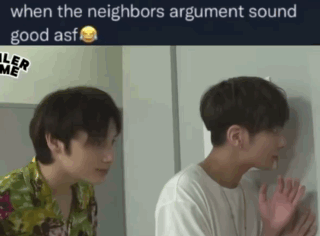 When The Neighbors Argument Sound Good Asf Txt GIF