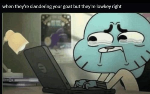 When They'Re Slandering Your Goat But They'Re Lowkey Right Gumball GIF