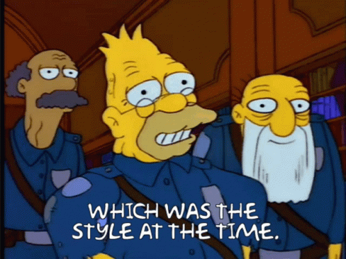 Which Was The Style At The Time The Simpsons GIF