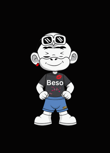 White Character Zhot Jr Sending A Beso GIF