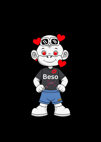 White Character Zhot Jr Sending A Beso GIF