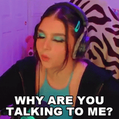 Why Are You Talking To Me Ashley GIF