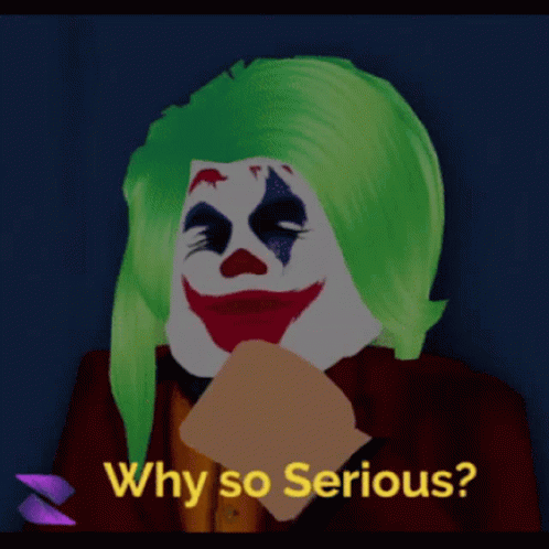 Why So Serious Joker GIF