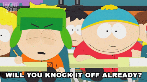 Will You Knock It Off Already Kyle Broflovski GIF