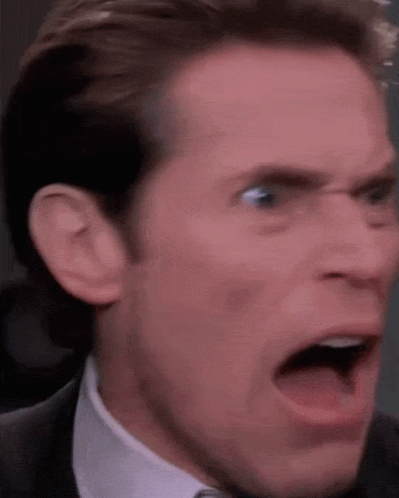 Willem Dafoe Green Goblin Freakout GIF