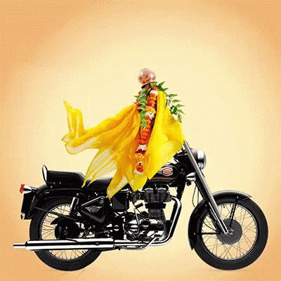 Windy Motorcycle GIF