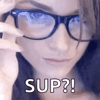 Wink Eyebrow Raise GIF
