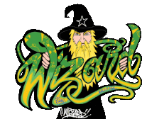 Wizard Graffiti Sticker