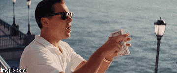 Wolf Of Wall Street Throwing Money GIF